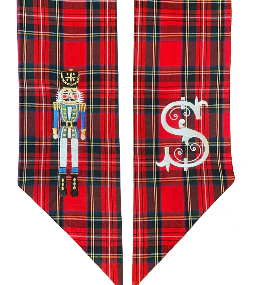 Christmas Wreath Sash